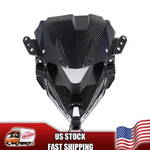 FK 100% Real Carbon Fiber Center Front Fairing For 2019 21 22 2023 Ninja ZX6R - Foto 1 di 8
