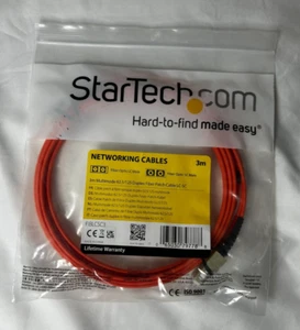 Cable de conexión de fibra dúplex StarTech 3 m LC a SC - 62,5/125 multimodo - naranja - Imagen 1 de 2