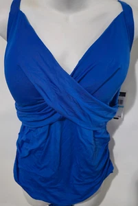 Traje de baño drapeado de una pieza Jantzen Out of the Blue para mujer lista de tallas grandes: $98 - Imagen 1 de 13