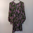 UMGEE Dress Floral Print Fit & Flare Multicolor  Womens Chiffon Glitter Rayon