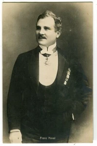 Foto-Ak Porträt Franz Naval Tenor mit Auszeichnungen ca. 1905 #2 - Picture 1 of 2