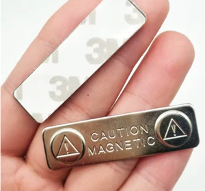 Small Neodymium Magnets TAG Badge HOLDER for clothes MAGNETIC NAME ID fasteners - Picture 1 of 9