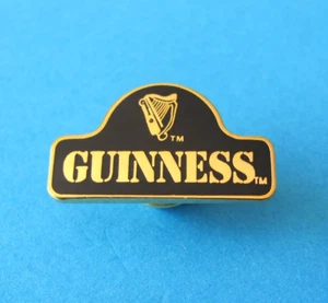 90's Guinness Pin Badge. Unused Old Stock. Black Enamel. - Picture 1 of 4