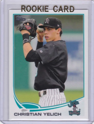 CHRISTIAN YELICH ROOKIE CARD 2013 Topps Debut RC Baseball RARE $$ HAMMERHEADS! - Image 1 of 2
