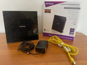 NETGEAR AC1600 WiFi Cable Modem Router 802.11ac Dual Band Gigabit - in box - Picture 1 of 10