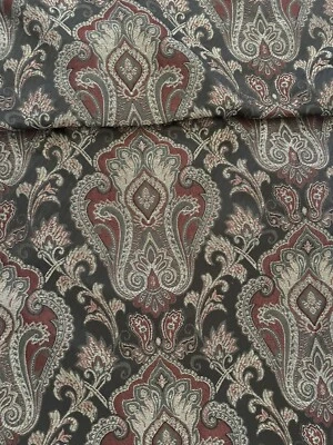 Tela de tapicería para cortinas de cachemira marrón 3 3/4 yardas total hobby lobby grueso Foto 1 de 4