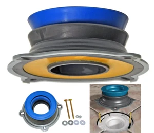 Perfect Seal Toilet Wax Ring, Fits All, Bolts Rubber Gaskets Toilet Install Kit - Picture 1 of 12