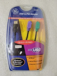 GE USB to PS2 Adapter H098188 - Add 2 PS2 ports to any computer - Picture 1 of 8