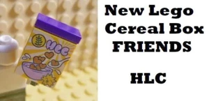 LEGO Food Box Printed Brick with Top CEREAL Food Kitchen Store Shopping HLC - Picture 1 of 1