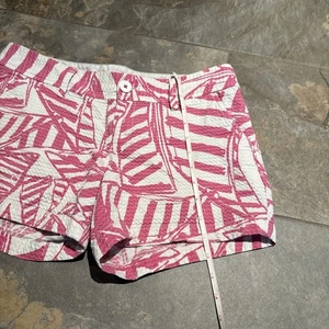 Pantalones Cortos Lilly Pulitzer Rosa Texturizado The Callahan Bolsillos Laterales Playa Costal 4 - Imagen 1 de 6