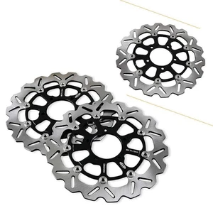 Motor Floating Front Brake Disc Rotor Fit Kawasaki Z800 Z1000 ZX-10R 1000 - Picture 1 of 7