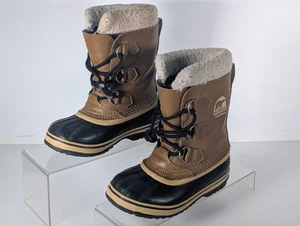 Sorel Waterproof Snow Rain Boots NY 1443-259 Brown Kids Size 13 - Picture 1 of 8
