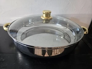 14" Command Performance Gold Doppelgriff Bratpfanne Küche Kochgeschirr 18/10 - Bild 1 von 7