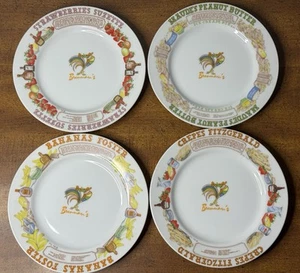 LJUNGBERG NEW ORLEANS COLLECTIONS BRENNAN'S RESTAURANT 4 PC DESSERT RECIPE PLATE - Picture 1 of 7