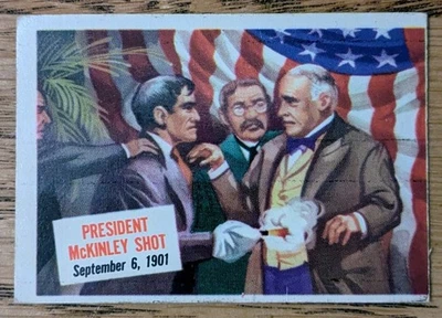 1954 Topps Scoop #14 President McKinley Shot September 6th 1901 - Image 1 of 2