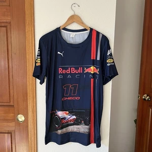 Red Bull Racing Checo Pérez #11 F1 T-Shirt Men’s M Blue - Picture 1 of 5