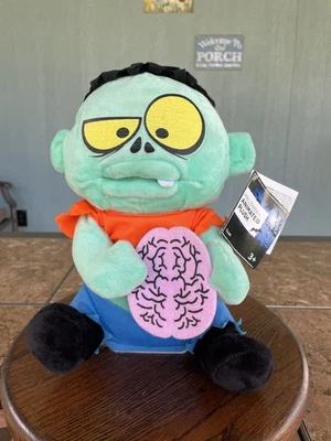 Peluche Gemmy Animado BRAIN MUNCHING ZOMBIE 10" NUEVO CON ETIQUETAS HALLOWEEN 10E Foto 1 de 4