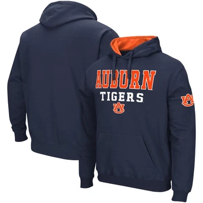 Men's Colosseum Navy Auburn Tigers Sunrise Pullover Hoodie - Image 1 of 3