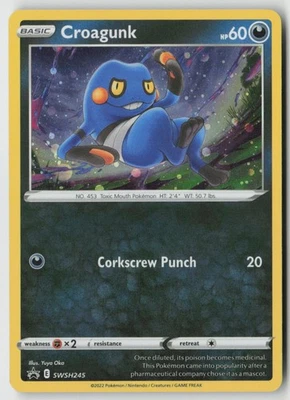 Croagunk - (Cosmos Holo) SWSH245 - SWSH: Sword & Shield Promo Cards Holo - PTCG - Image 1 of 2