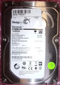 Seagate ST1000DM003 1CH162-020 Hard Drive 1TB 3.5" SATA - Picture 1 of 4
