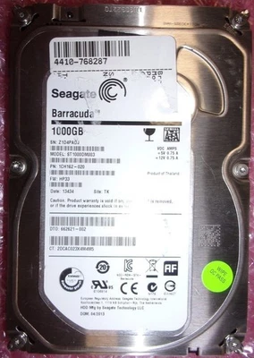 Seagate ST1000DM003 1CH162-020 Hard Drive 1TB 3.5" SATA - Image 1 of 4