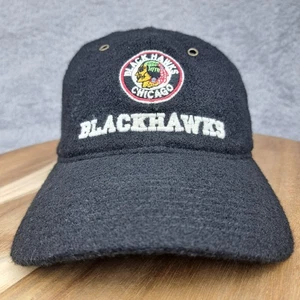 Chicago Blackhawks Mütze Kappe Flex Fit L/XL schwarz Wolle Retro Logo NHL Hockey Herren - Bild 1 von 7