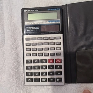 Vintage Casio FX-300V Super-FX solarbetriebener wissenschaftlicher Taschenrechner - Bild 1 von 3