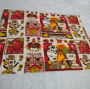 Alfombra de secado de platos para conservas o mostrador de cocina decoración de granja con animales de granja - Imagen 1 de 7