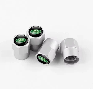 Set Of 4 Tyre Dust Valve Caps Land Rover Range Rover Velar Defender Evoque - Picture 1 of 1