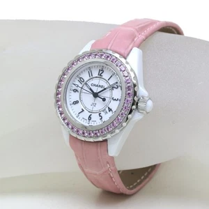 CHANEL J12 33mm pink sapphire bezel H1336 TO201300 - Picture 1 of 8