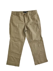 Ralph Lauren Sport Womens 12 Khaki Mid Rise Stretch Straight Chino Capri Pants - Picture 1 of 7