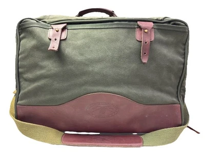 Bolso de viaje de mano vintage Orvis Battenkill con adornos de cuero de lona 3f Foto 1 de 4