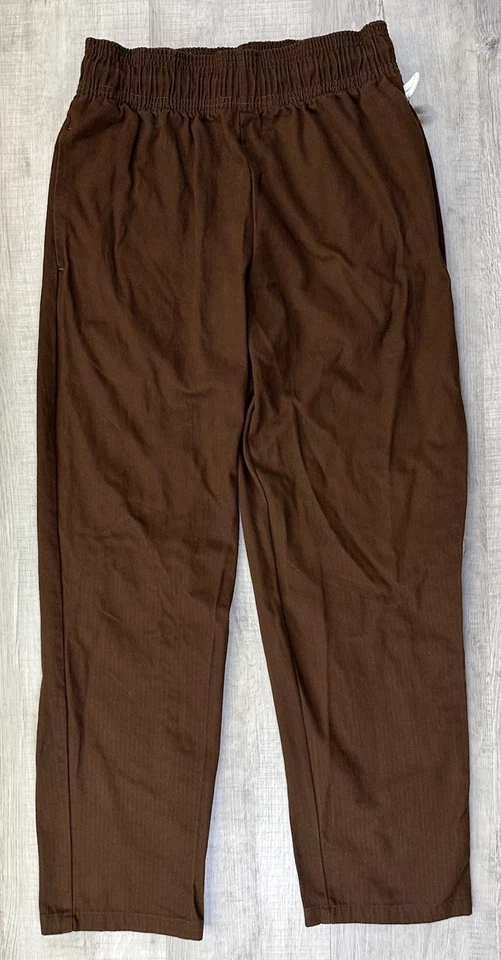 Cookman Chefs Wear Pants Brown Elastic Waist Drawstring Workwear Adult / Men’s M - Image 1 of 4