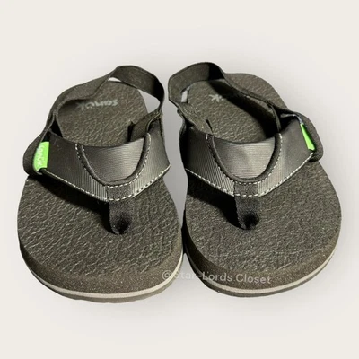 Sandalias Sanuk Chanclas Zapatos Acogedores | Niños Pequeños 9-10 Gris Verano Zapatilla Suave Foto 1 de 4