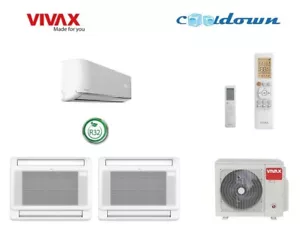 VIVAX Multisplit Klimaanlage Klimagerät 2x 2,6 KW Truhe+ 1x 2,6 KW Wandgerät A++ - Bild 1 von 10