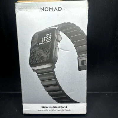 Correa de acero Nomad grafito 44 mm / 45 mm / 49 mm Apple Watch, Foto 1 de 4