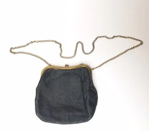 VTG USA Made Whiting & Davis Mesh Bag W/ Chain Flapper Babylon Style Read Descr. - Picture 1 of 24