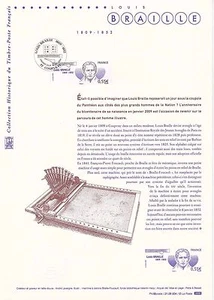 Document Philatélique 1er Jour : 04 2009 - Louis Braille - Imagen 1 de 1