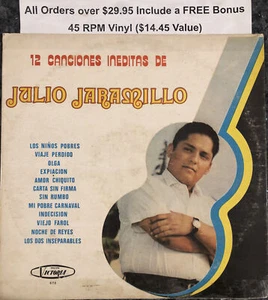 Julio Jaramillo-“12 Canciones Inéditas”-33 RPM Victoria 83-Free Shipping In USA - Picture 1 of 8