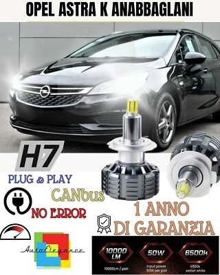 Set Lámparas Cruce LED Opel Astra K LED H7 6000K Blanco No Error - Imagen 1 de 2