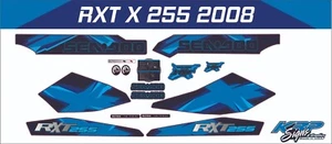 SEADOO RXT X 255 2008 Graphics / Decal / Sticker Kit Custom BLUE - Picture 1 of 1