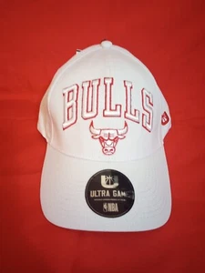 Chicago Bulls Ultra Game Hat Adjustable Cap NBA Red & White Brand New With Tags - Picture 1 of 13
