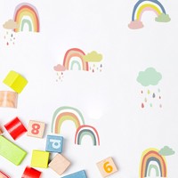Cloud Rainbow Wall Stickers Children's Bedroom Nursery Decoration Decal Sticker