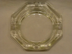 Vintage Klarglas Aschenbecher Achteckform Mid Century 4,5" - Bild 1 von 8