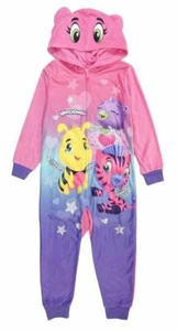 Hatchimals Girls Pink Hooded One-Piece Costume Pajama Size 4/5 6/6X 7/8 10/12 - Picture 1 of 1