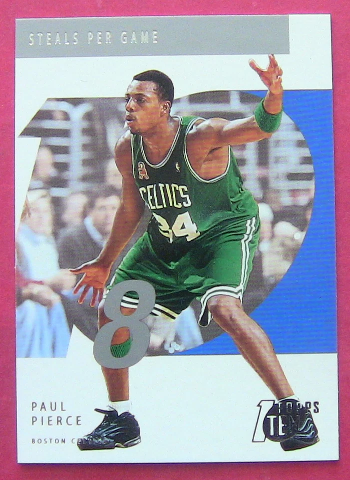 PAUL PIERCE, 2002-03 TOPPS TEN STEALS PER GAME #58, CELTICS - Image 1 of 1
