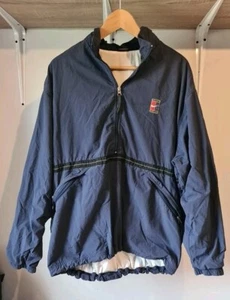 Chaqueta cortavientos vintage años 90 Nike Challenge Court traje de pista azul mediano - Imagen 1 de 13