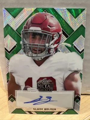 2022 Leaf Metal Draft Portraits Wave Green #PASB1 Slade Bolden #2/7 - Image 1 of 3