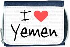 I Love Heart Yemen Denim Wallet