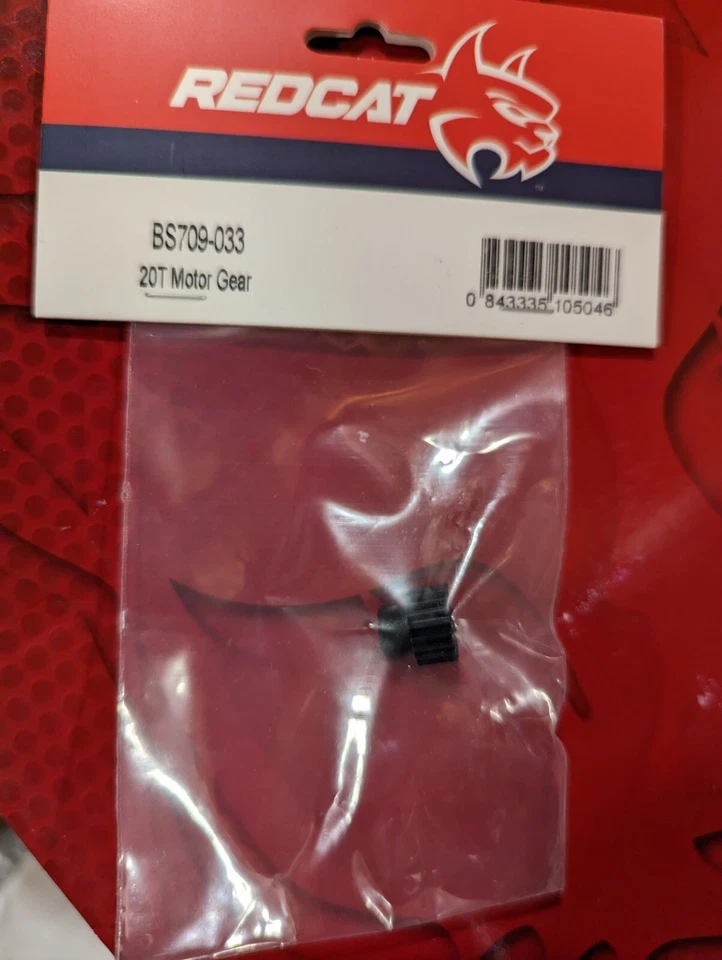 Redcat Racing BS709-033 20T Motor Gear Cyclone Xb10 PIRANHA-TR10  RER11648 - Image 1 of 1
